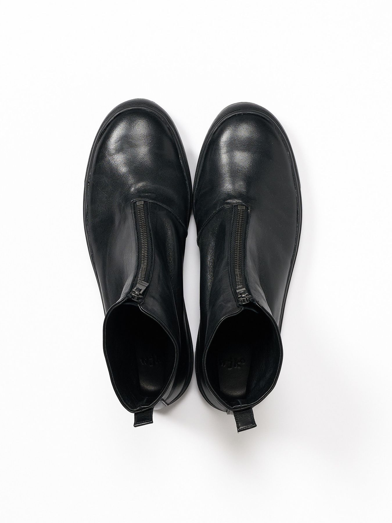 【予約品 4月19日(日) 18時締切】front zip bootie / ホースレザー フロントジップブーツ / ブラック