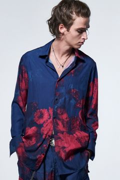 《予約品》 FlareShirt / ブルー&レッド 【kiryuyrik】 2023年4月以降入荷予定