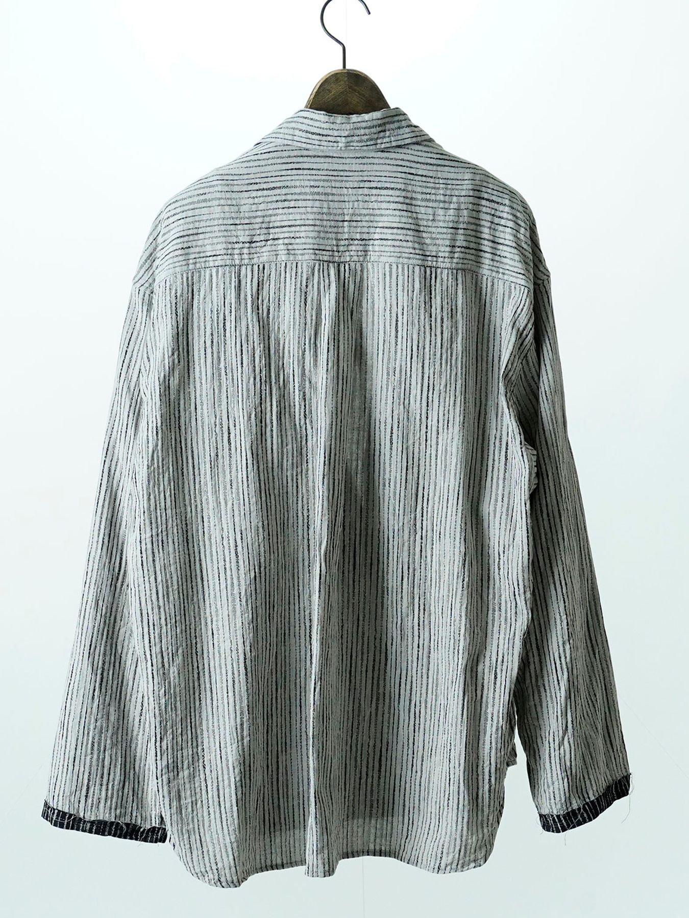 【予約品 11月9日(月) 締切】WAVEPULLOVER / ジャガードストライプ プルオーバー / グレー