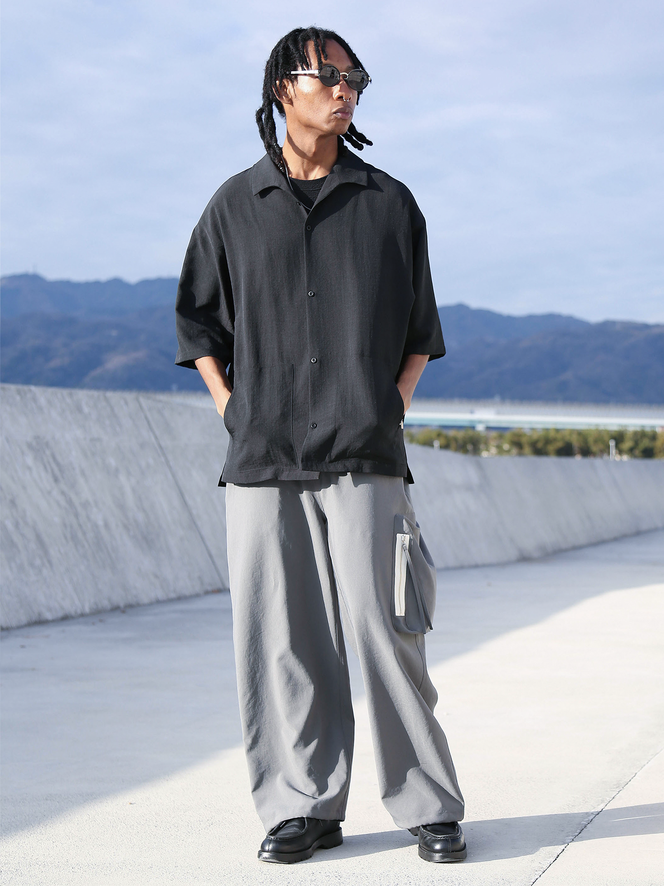 FUNCTION PANTS / グレー【QUOLT】