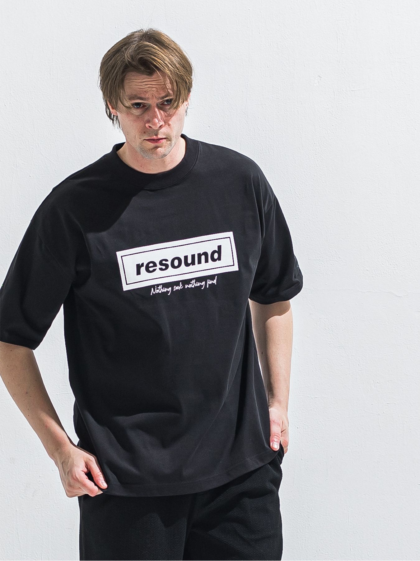 【予約品 2月15日(日) 18:00 締切】BOX OVER TEE / ボックスロゴオーバーTシャツ / ブラック