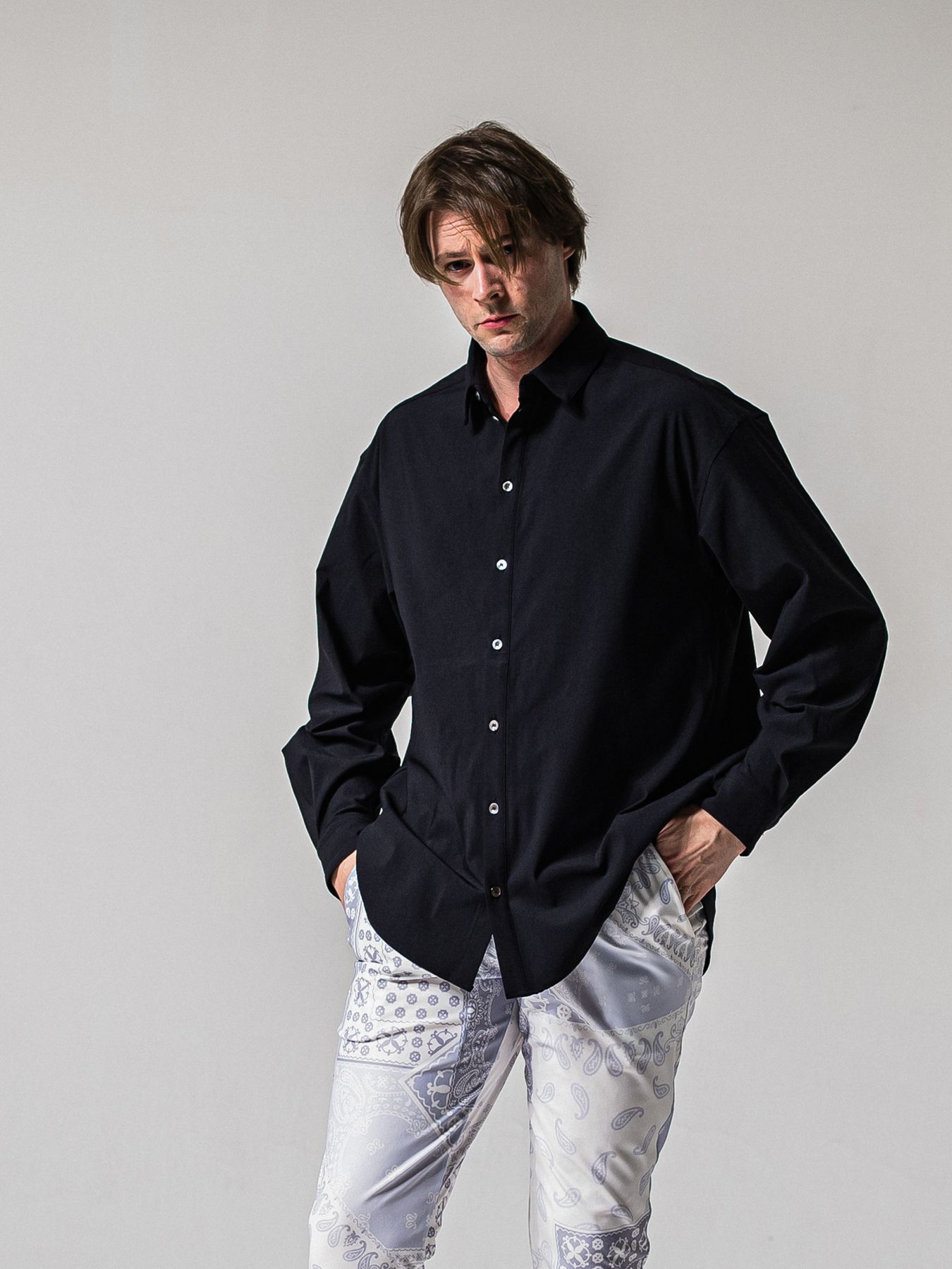 【予約品 11月16日(日) 締切】NYLON JACK SHIRTS / ナイロン ジャックシャツ / ブラック