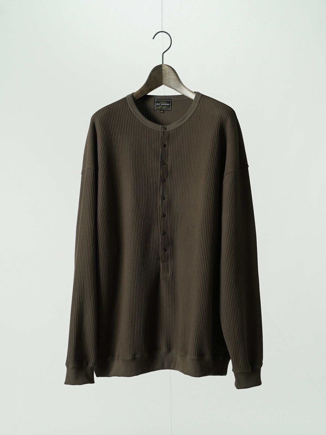【予約品 5月27日(水) 締切】Deepfront / レールニット カットソー / ベージュ