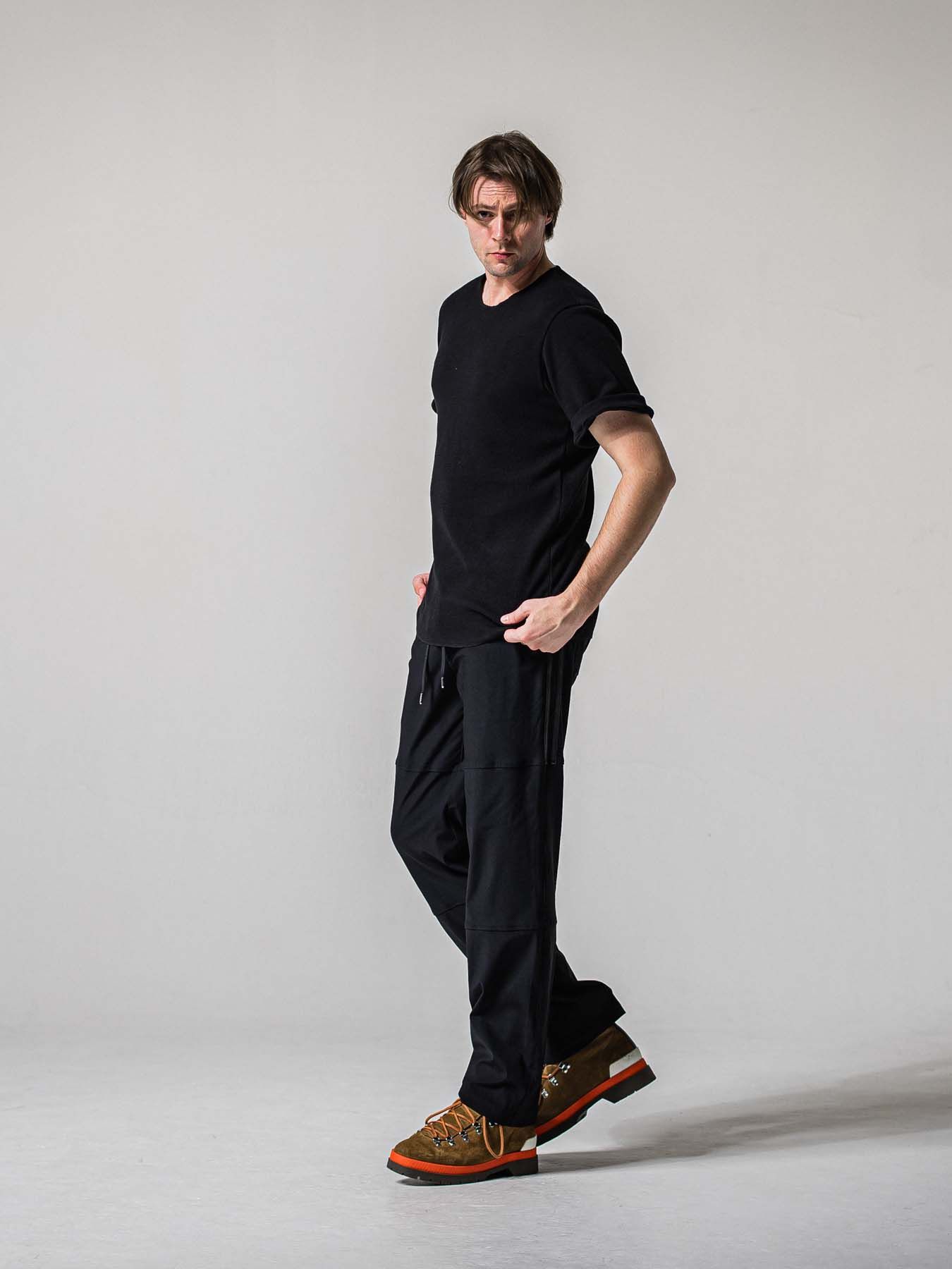 【予約品 11月16日(日) 締切】CUT OFF THERMAL T / カットオフサーマルTシャツ / ブラック