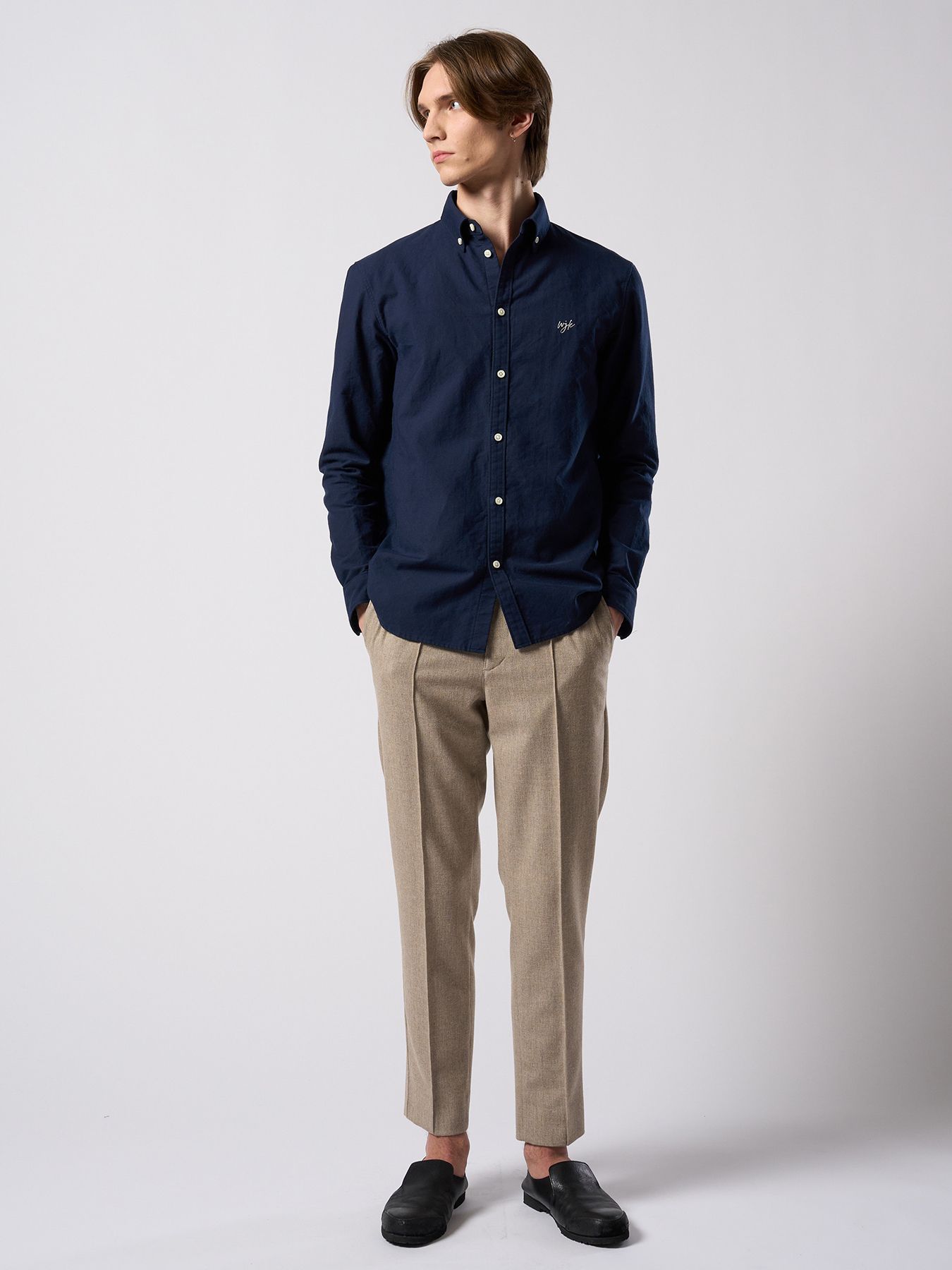 【予約品 4月19日(日) 18時締切】classic B.D shirt / クラシック ボタンダウンシャツ / ネイビー