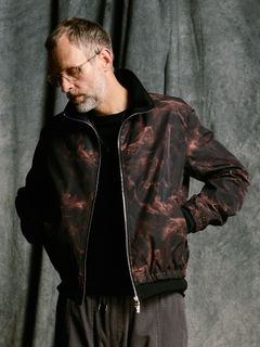 【予約品 4月19日(日) 18時締切】puckering track jacket / パッカリング トラックジャケット / スモークプリント