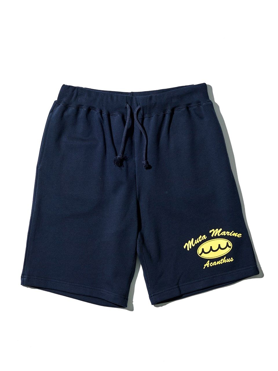 (予約品2023年10月19日18時締め) muta Circle Logo Sweatshorts / スウェットショートパンツ / ネイビー 【Acanthus×muta】