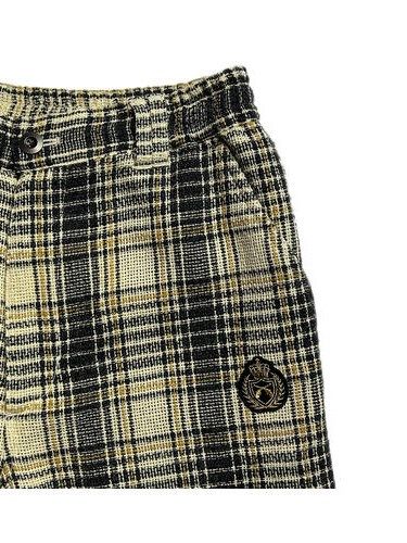 《予約品8月31日 23時55分締め》 CHECK SHORTS / チェックショートパンツ / ベージュ 【roarguns 】 2024年2月入荷予定