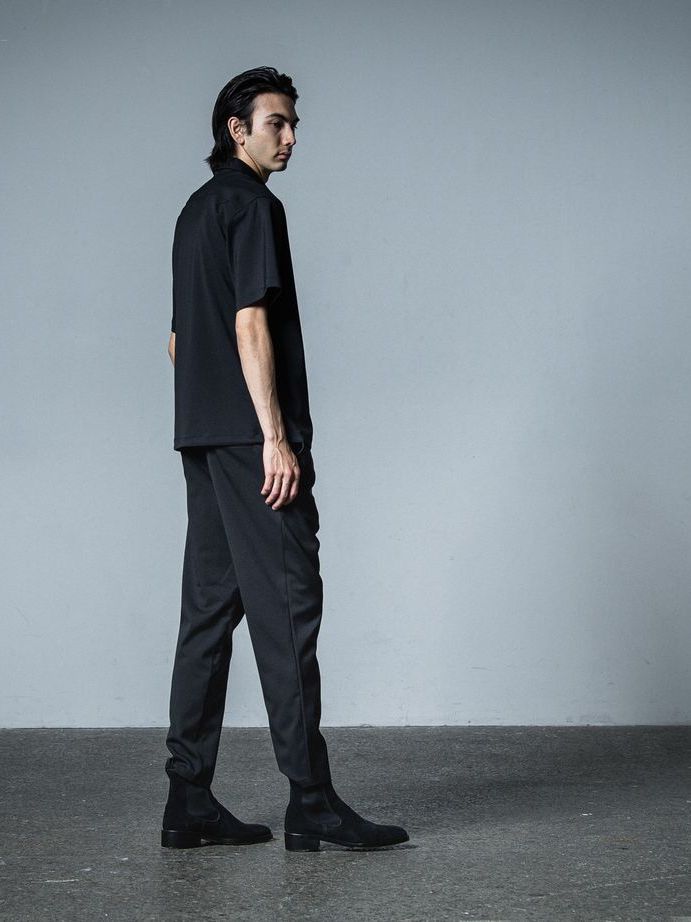 《予約品》 PULLOVER HALF SHIRT  / ハーフジップシャツ / ブラック
