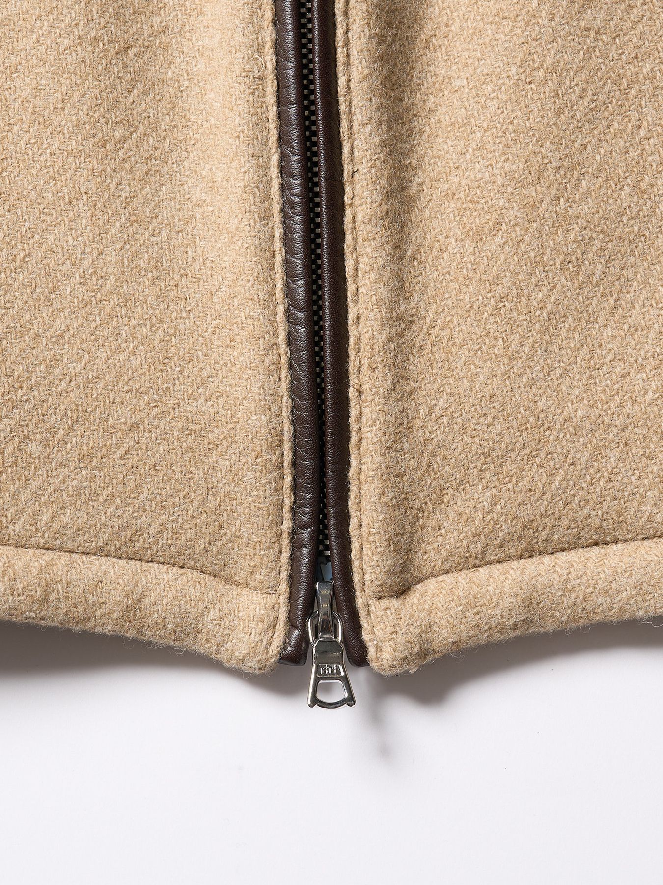 【予約品 】classical tweed zip blouson / クラシックツイード ジップブルゾン / ベージュ