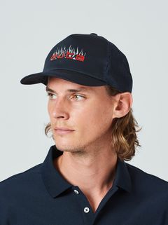 (予約品) muta  Fire Logo Mesh Cap / メッシュキャップ / ネイビー 【Acanthus×muta】