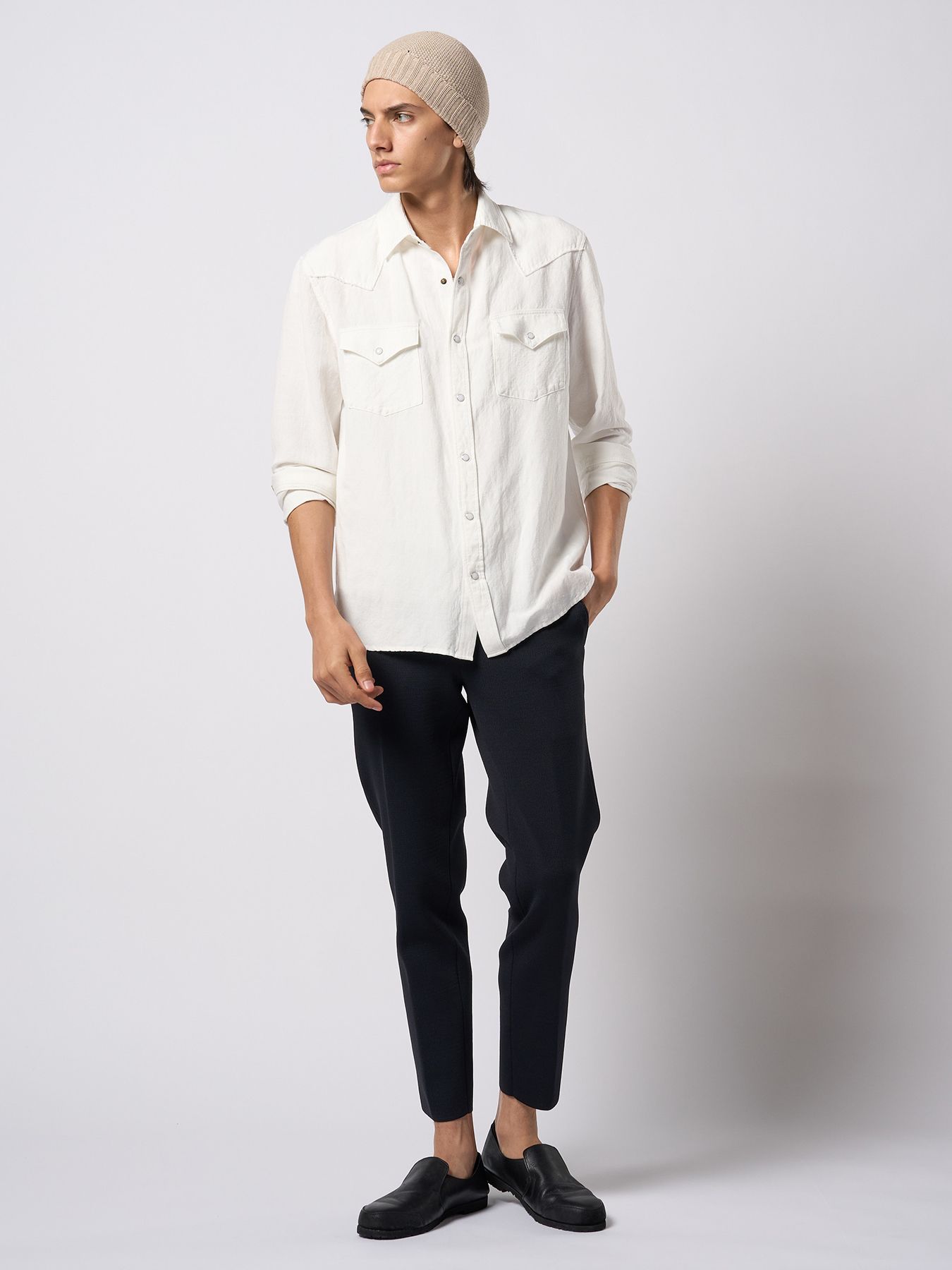 【予約品 9月23日(火) 締切】western shirt / ウエスタンシャツ / ホワイト