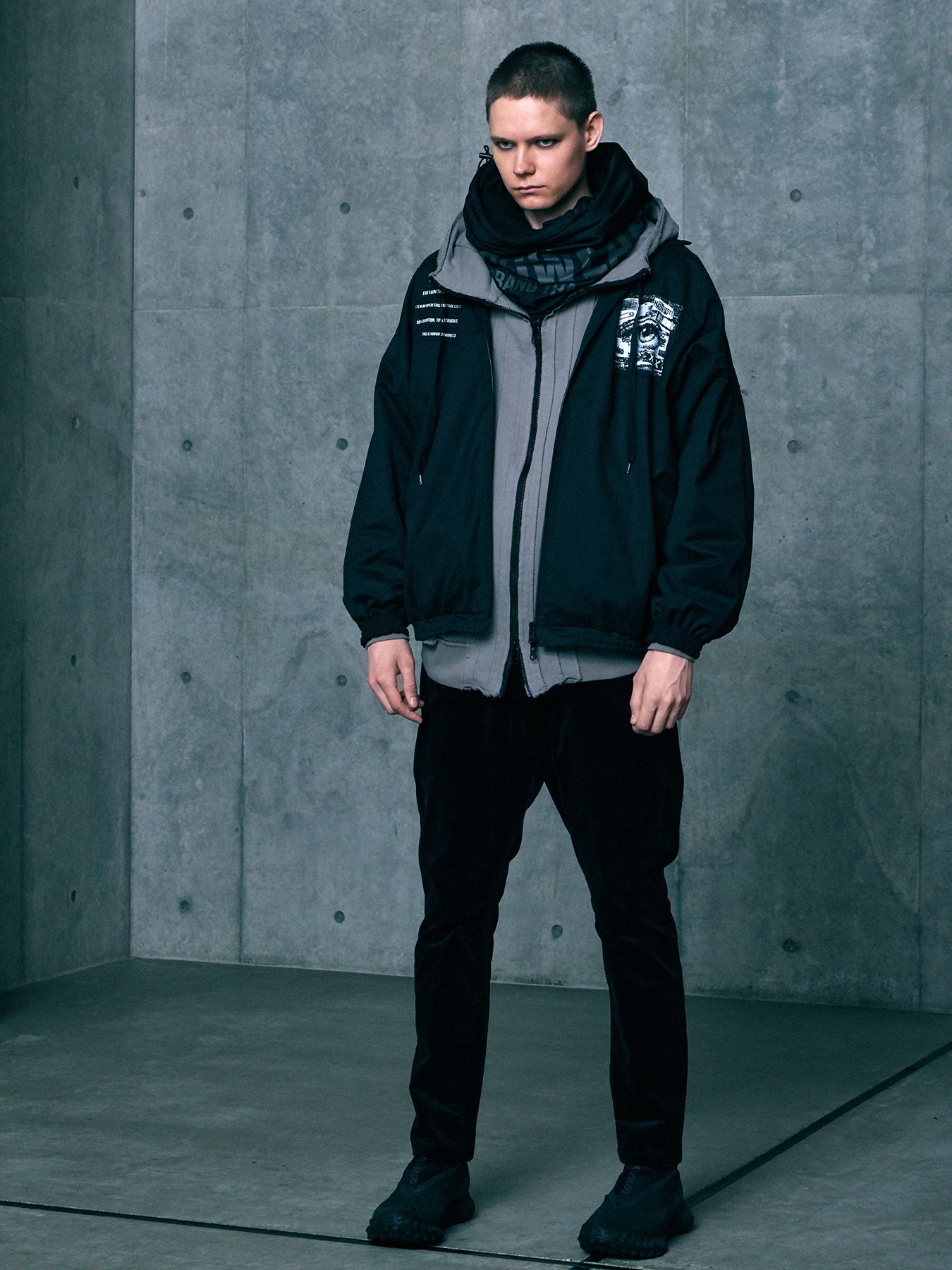 FRAGFORM ZIP HOODIE / ジップフーディー / CHARCOAL