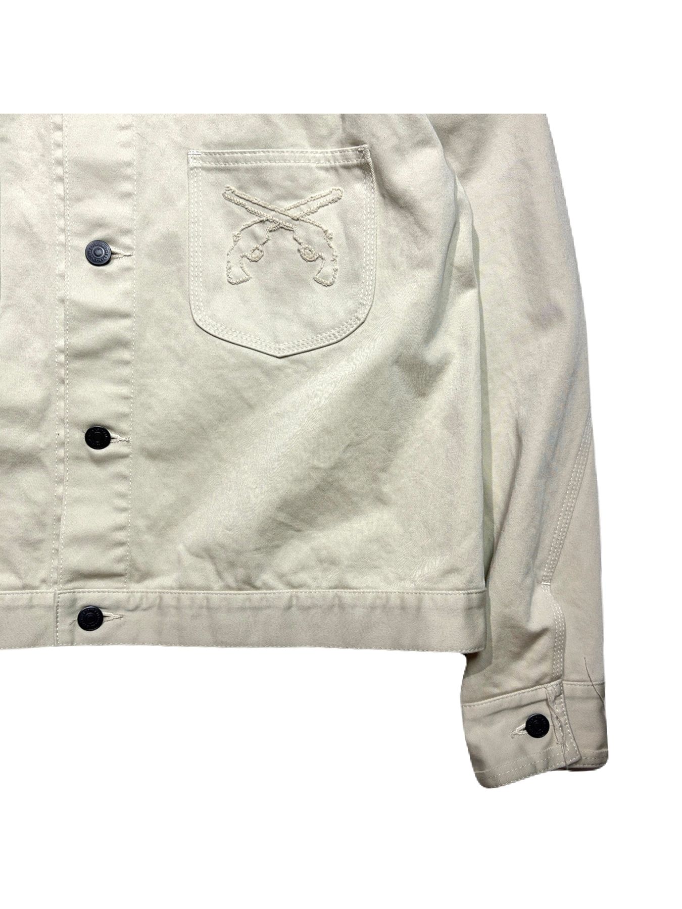 【予約品 3月9日(月) 18:00 締切】COTTON SATIN JKT / コットンサテン ジャケット / オフホワイト
