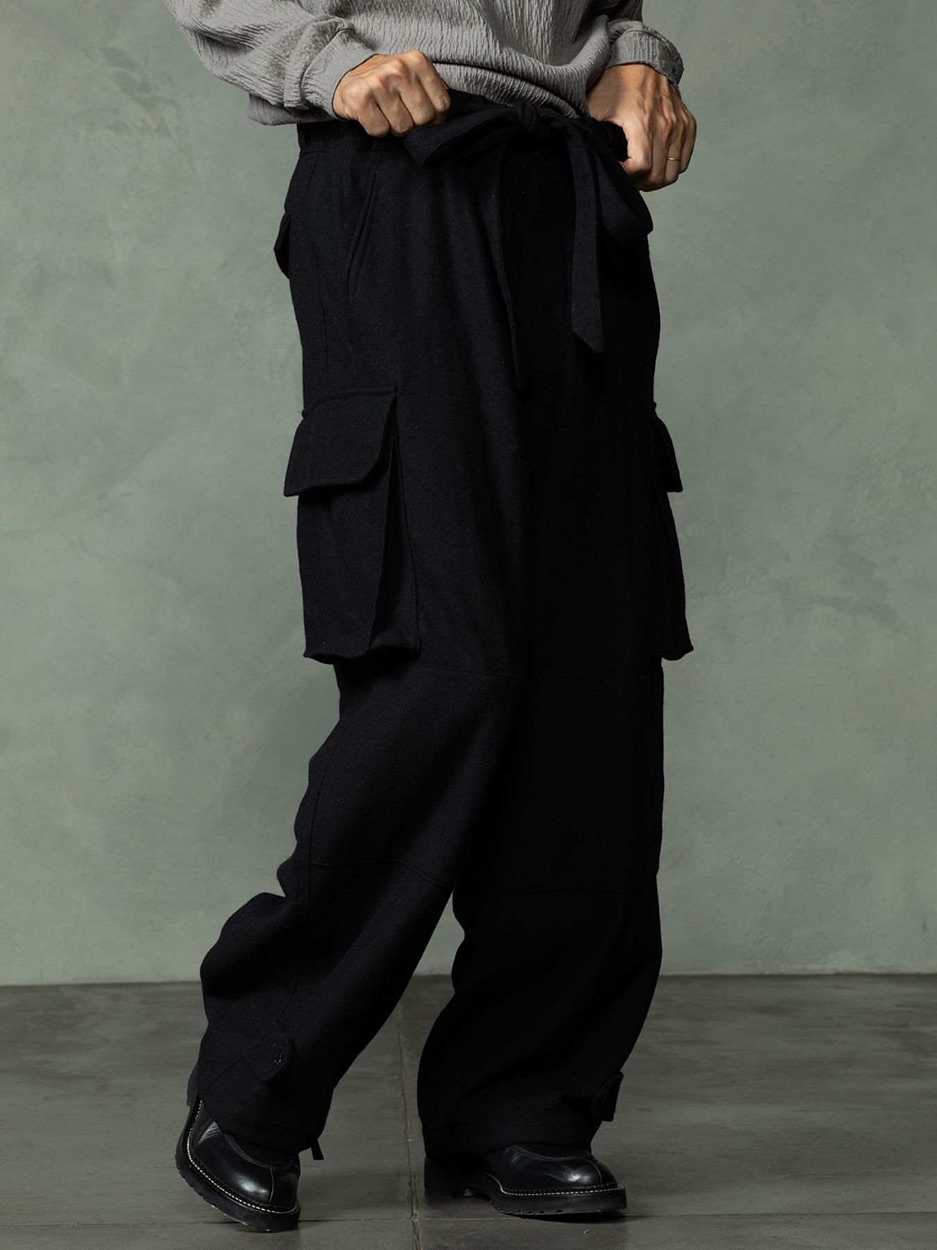 【予約品 7月5日(日) 締切】M47 WOOLTROUSERS / ウールカーゴパンツ / ブラック