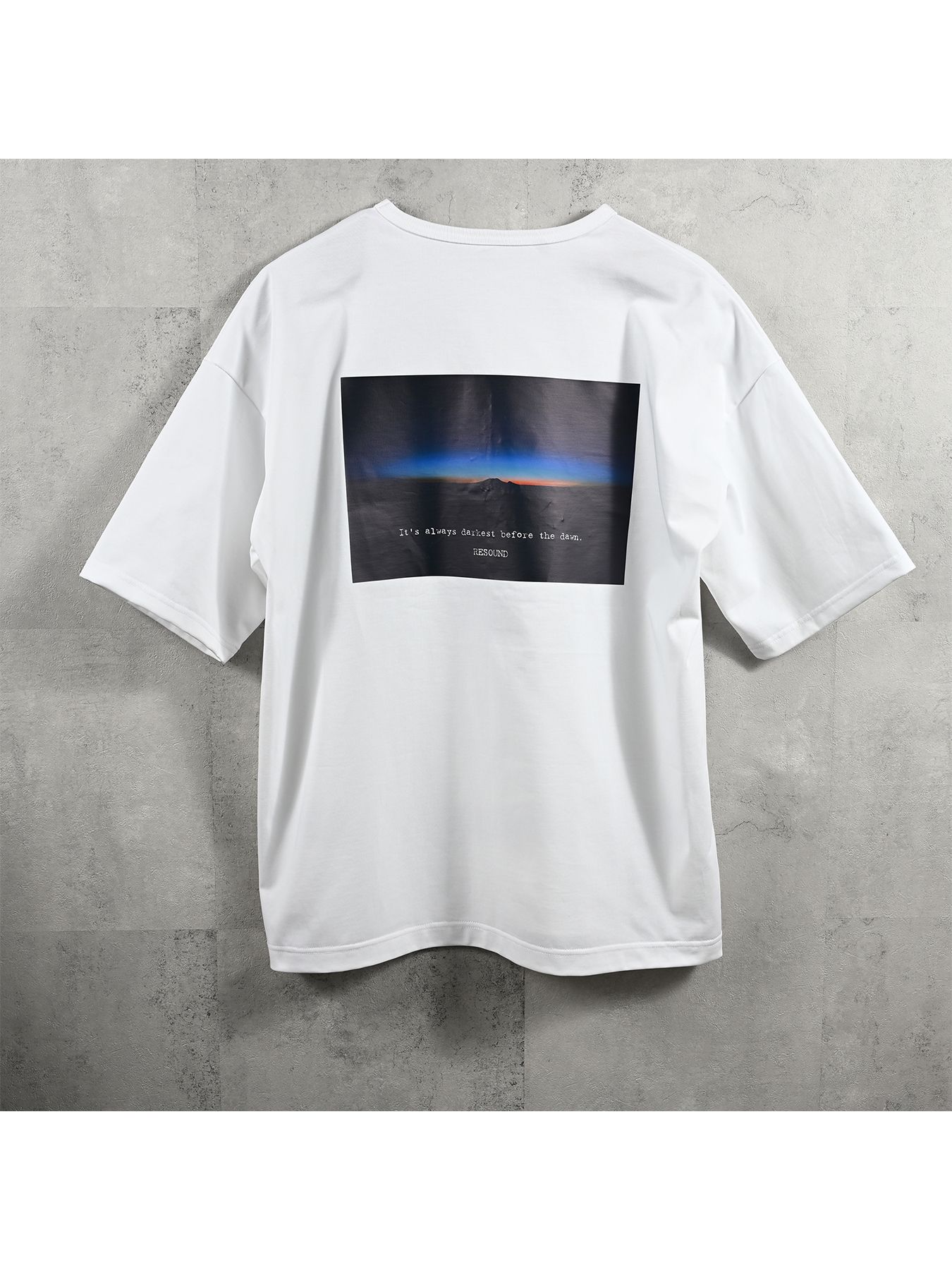 【予約品 】YOAKE PHOTO OVER TEE /  フォトオーバーサイズTシャツ / ホワイト