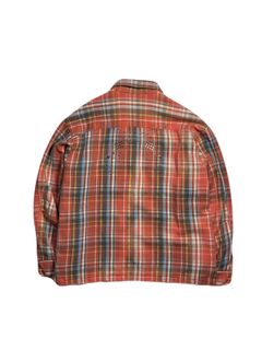 【予約品 3月9日(月) 18:00 締切】STUDS CHECK SH METAL / メタルクロスガン スタッズ チェックシャツ / レッド