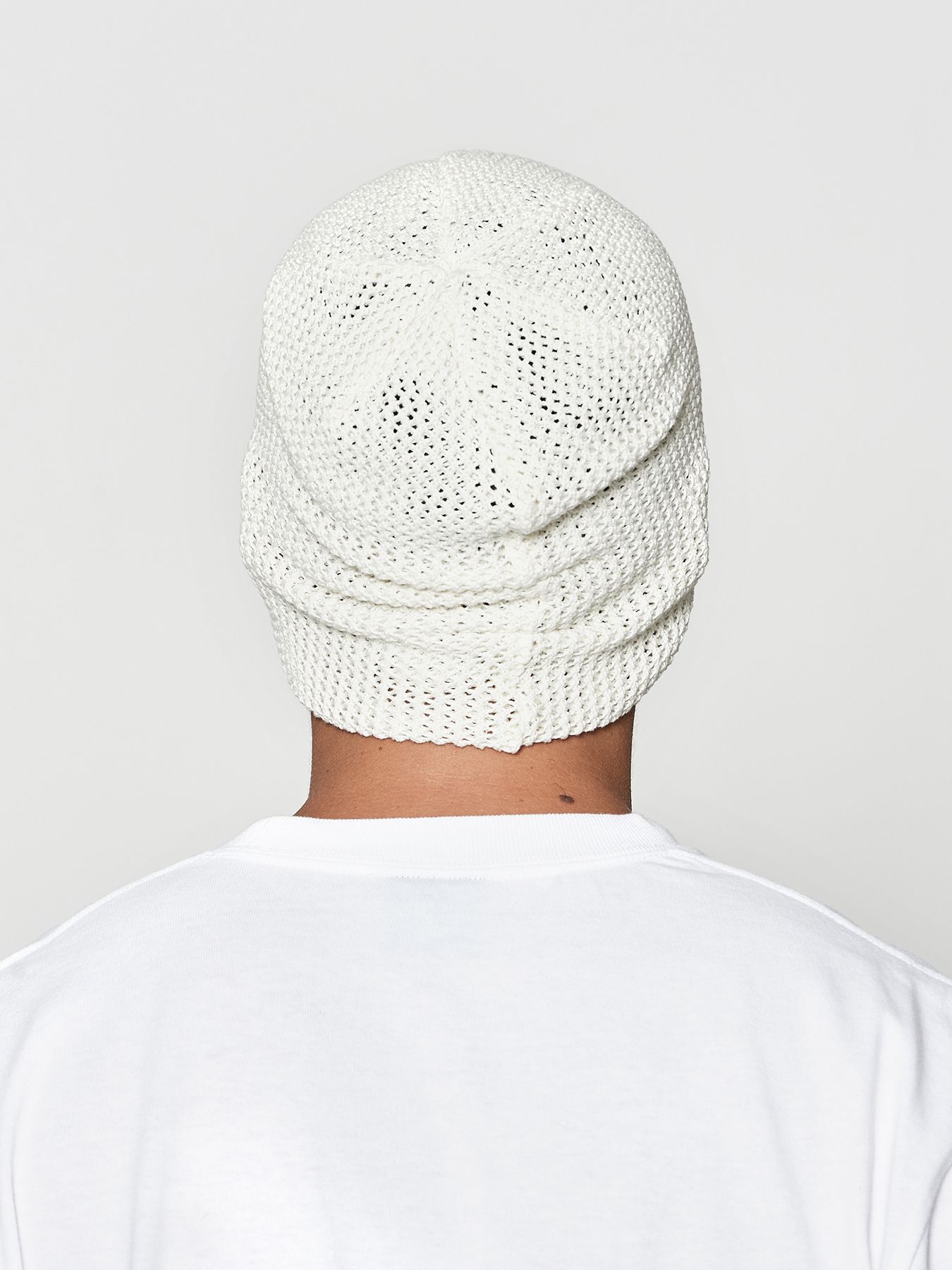 【予約品 10月9日(木) 締切】muta Mesh Back Pool Knit Cap / ニット帽 / ホワイト【Acanthus × muta MARINE】