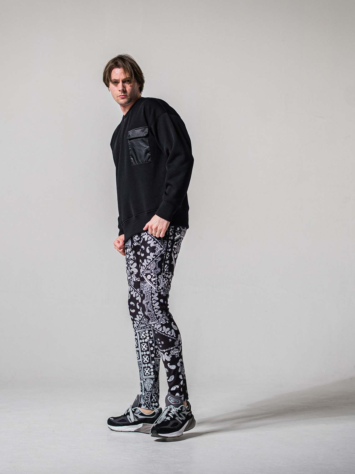 【予約品 11月16日(日) 締切】JOHNSON LINE PANTS / ジョンソンラインパンツ / バンダナブラック