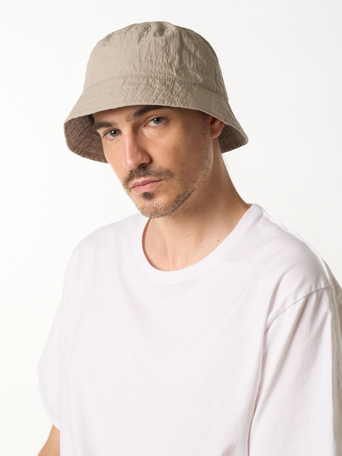 【予約品 9月23日(火) 締切】solid bucket hat / ソリッド バケットハット / ライトグレー