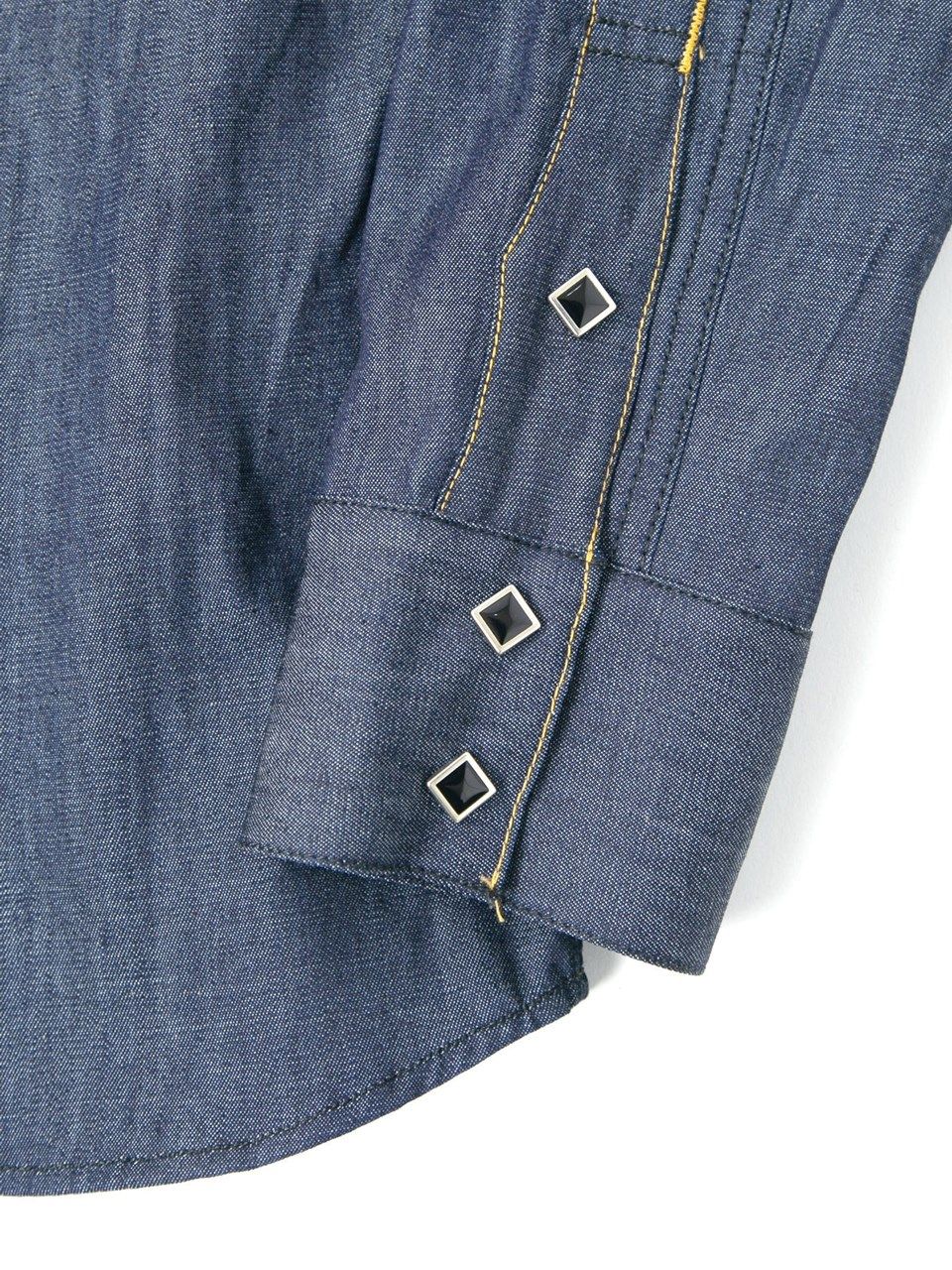 6oz Organic Cotton Denim Long Sleeved Western shirt / 6oz オーガニック コットン デニム ウエスタンシャツ / TRAVIS / インディゴ