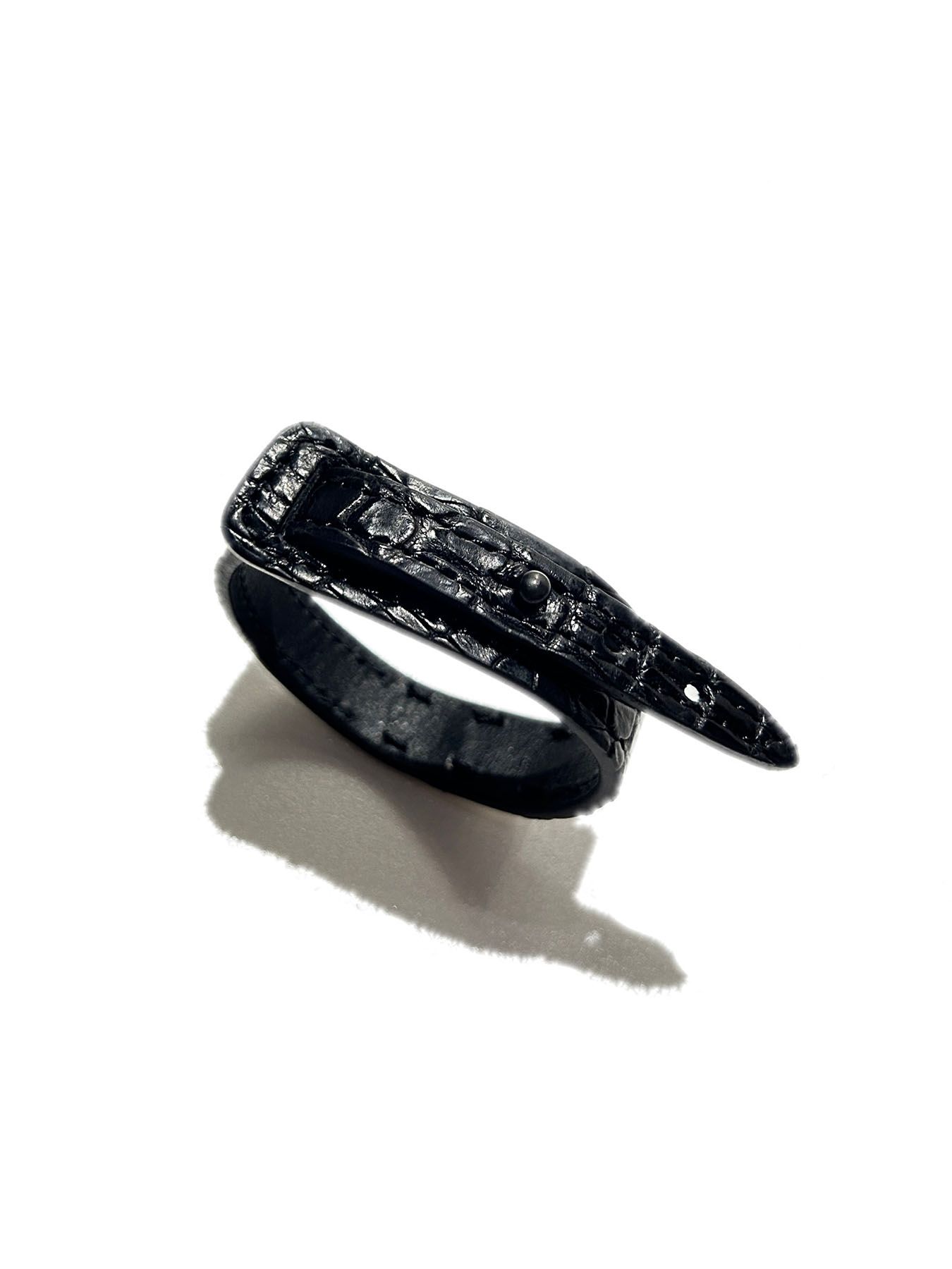 【予約品 8月10日(日) 締切 】CROCODILE WRIST BAND / クロコダイル リストバンド / ブラック