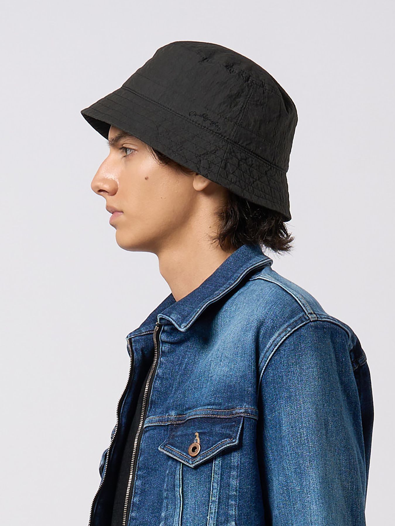 【予約品 9月23日(火) 締切】solid bucket hat / ソリッド バケットハット / チャコールブラック