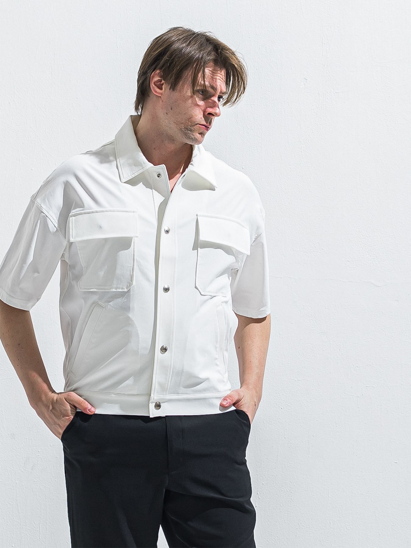 【予約品 2月15日(日) 18:00 締切】CPO HALE SHIRTS JK / CPOハーフスリーブジャケット / ホワイト