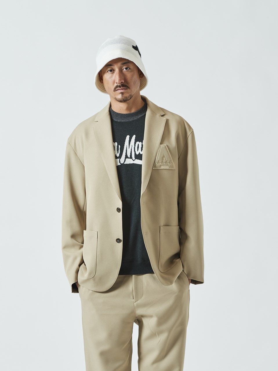 (予約品) muta Relax Fit Tailored JKT / イージーテーラードジャケット / ベージュ 【Acanthus×muta】10月上旬頃入荷予定