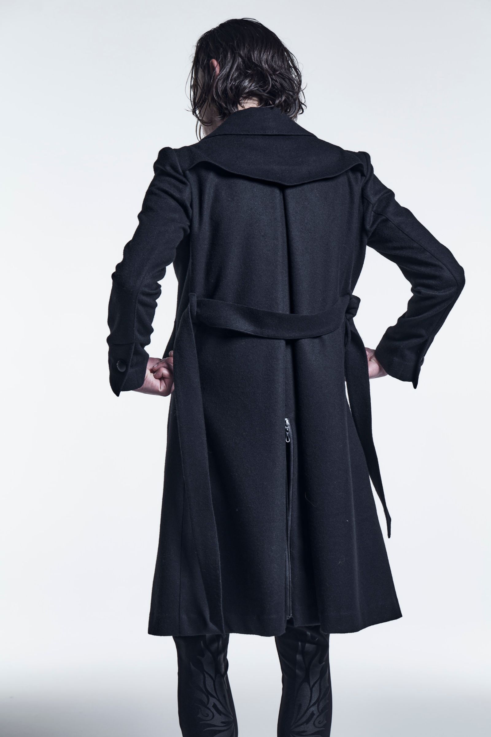 《予約品》 ShawlCollarCoat CasimereBeaver / Black 【kiryuyrik】 10月入荷予定