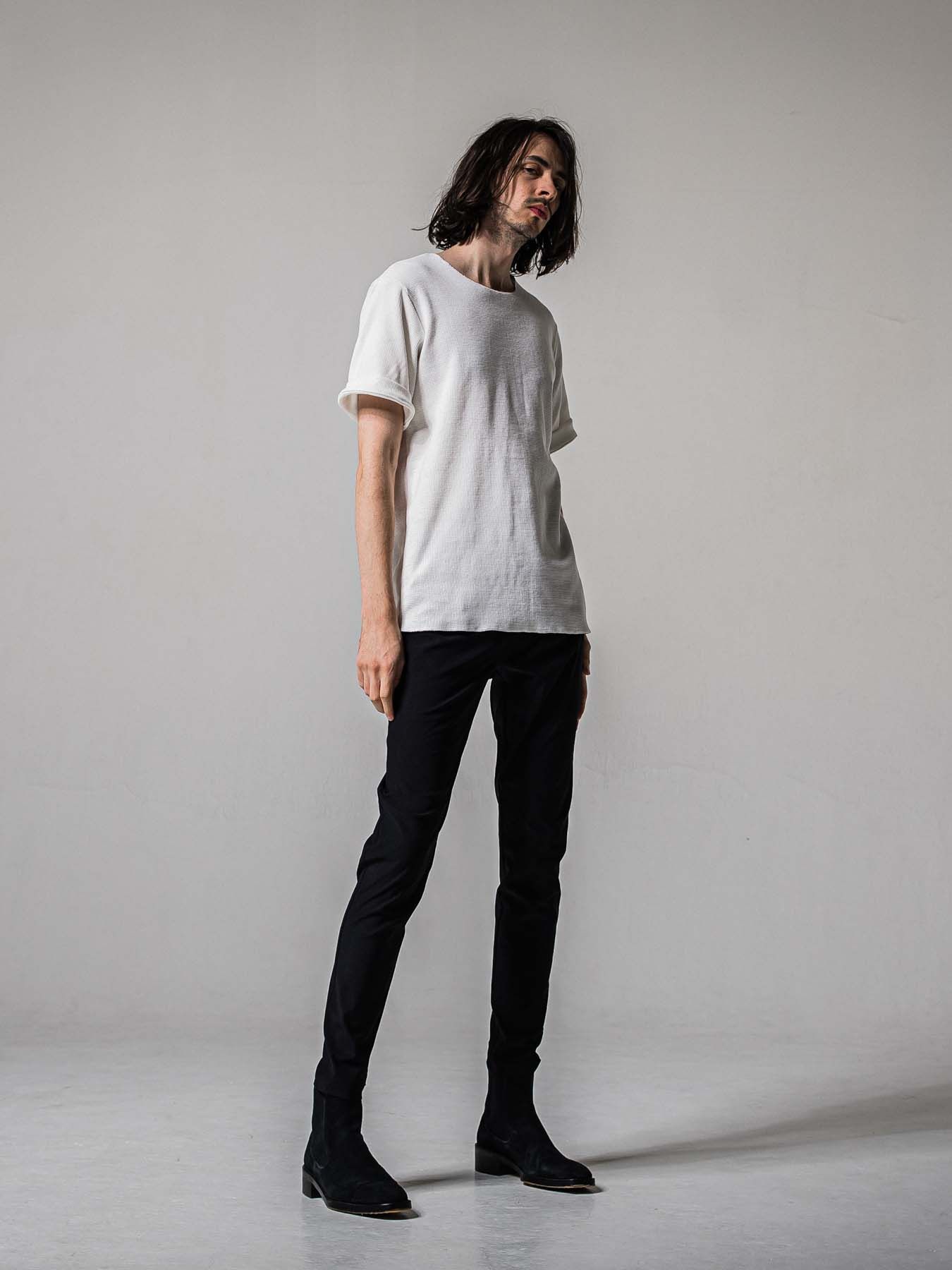 【予約品 11月16日(日) 締切】CHRIS EASY TUCK PANTS / スラックス イージーパンツ / ブラック