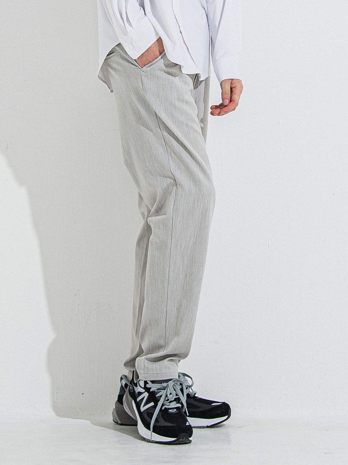 【予約品 】PAT WIDE EASY PANTS / パットワイドイージーパンツ / グレー