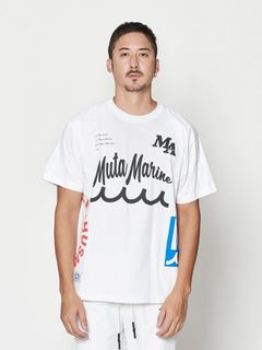 muta Test Print Tee / Tシャツ / ホワイト【Acanthus × muta MARINE】