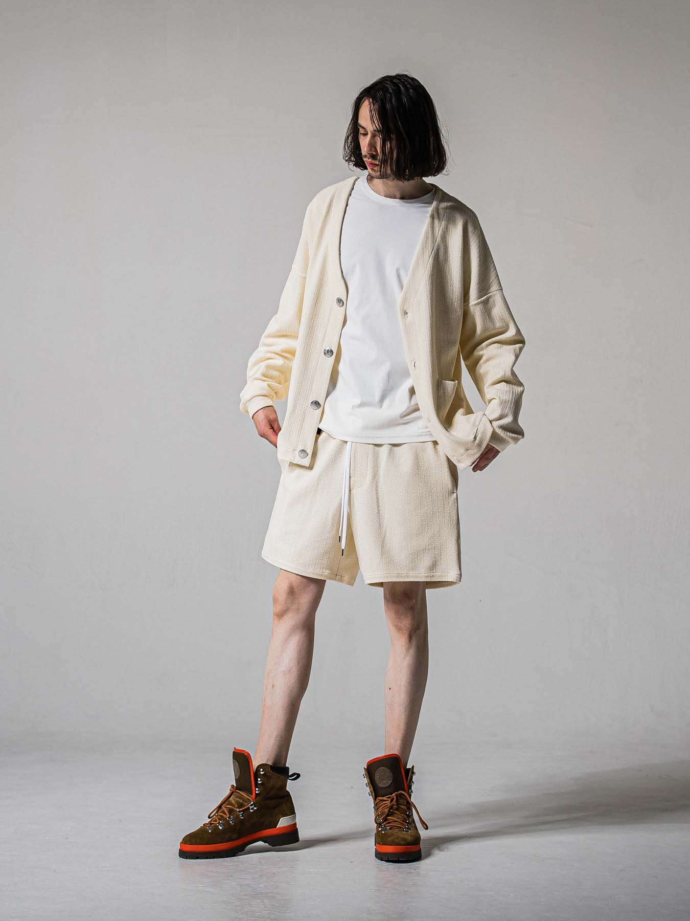 【予約品 11月16日(日) 締切】BLISTER KNIT HALF PT / ブリスターニットハーフパンツ / オフ