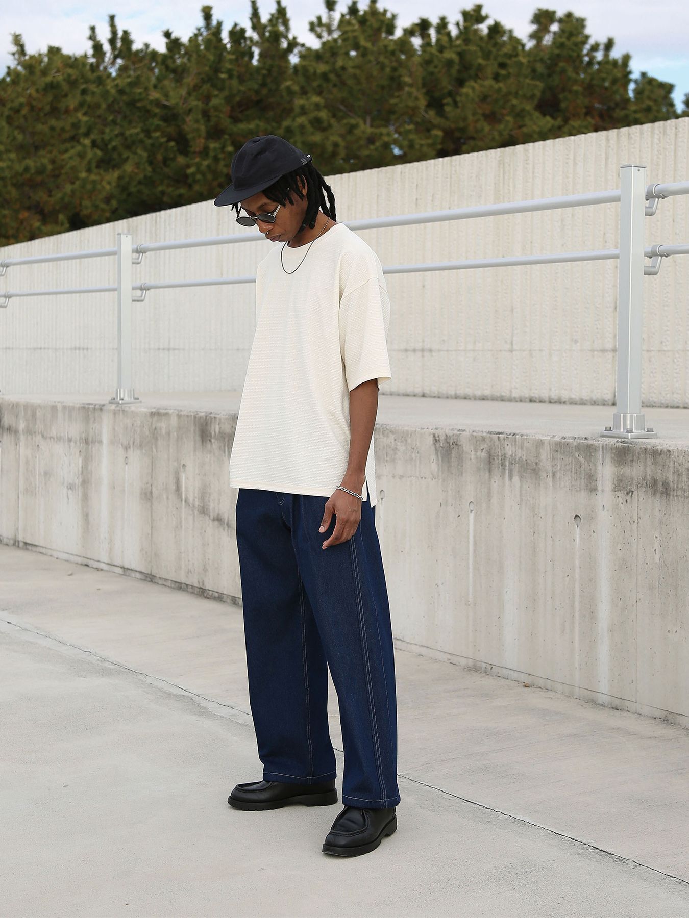 KNIT-BORDER CUTSEW / ニットボーダーカットソー / オフホワイト【QUOLT】