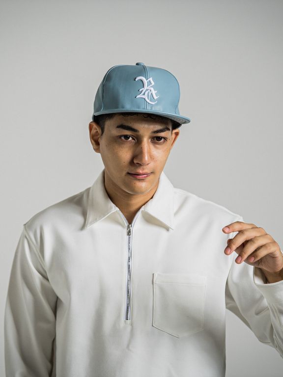 《予約9月1日18時締め》 LEATHER RC BB CAP  / キャップ / サックス