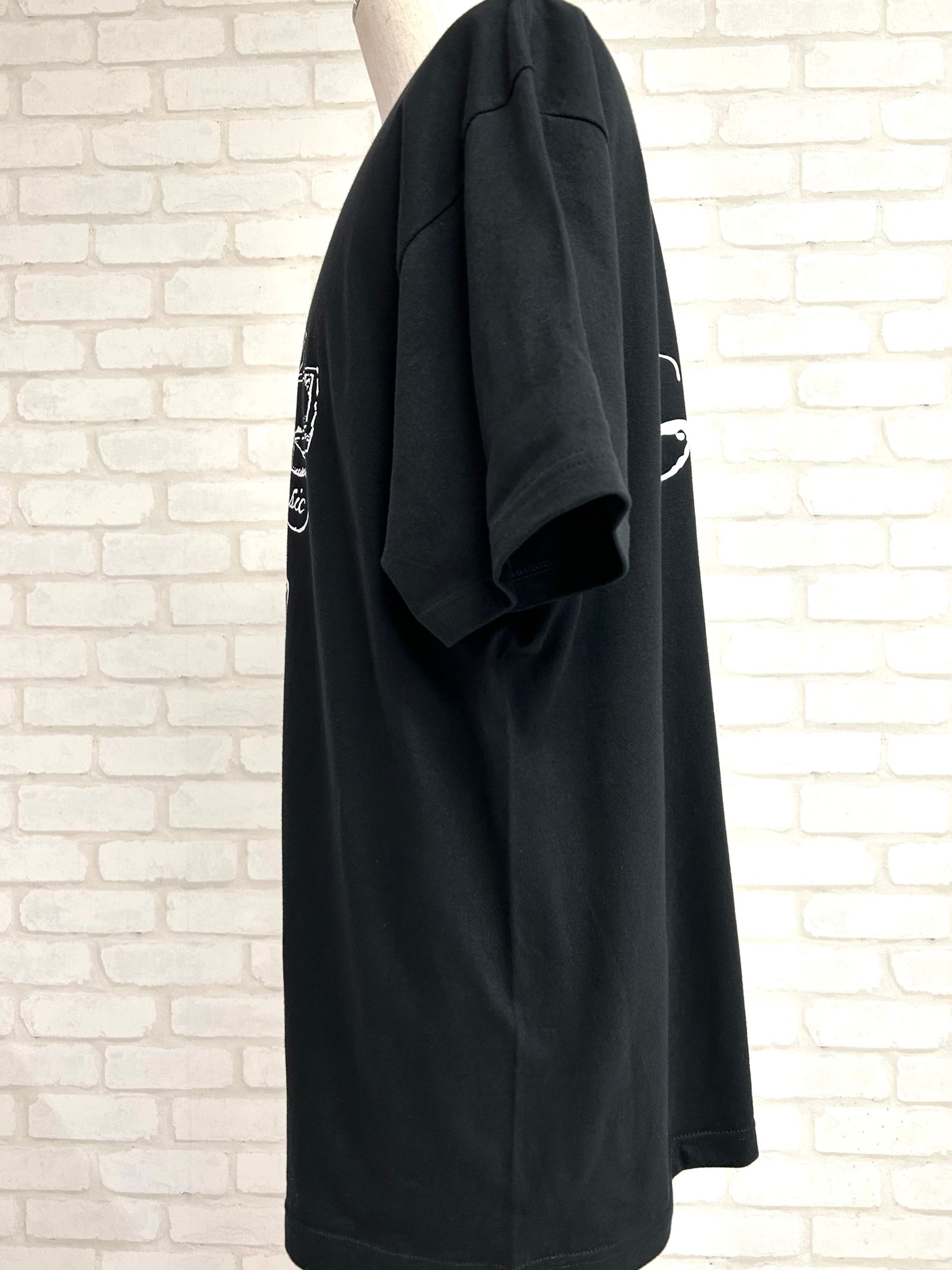 GODSIZE ローズクロス フロントバックプリントTシャツ