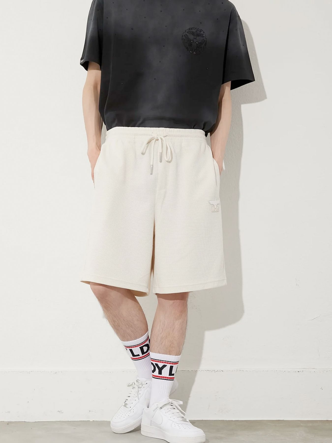 WAFFLE SHORT PANTS / ワッフルショートパンツ / カーキベージュ