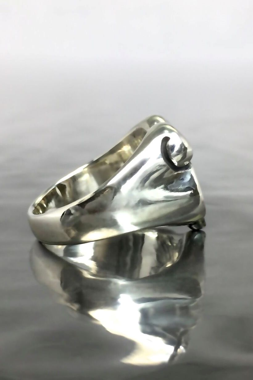 《受注生産》 MELODIC HORSESHOE RING リング 【GOD SIZE】 注文から1~2週間後入荷予定