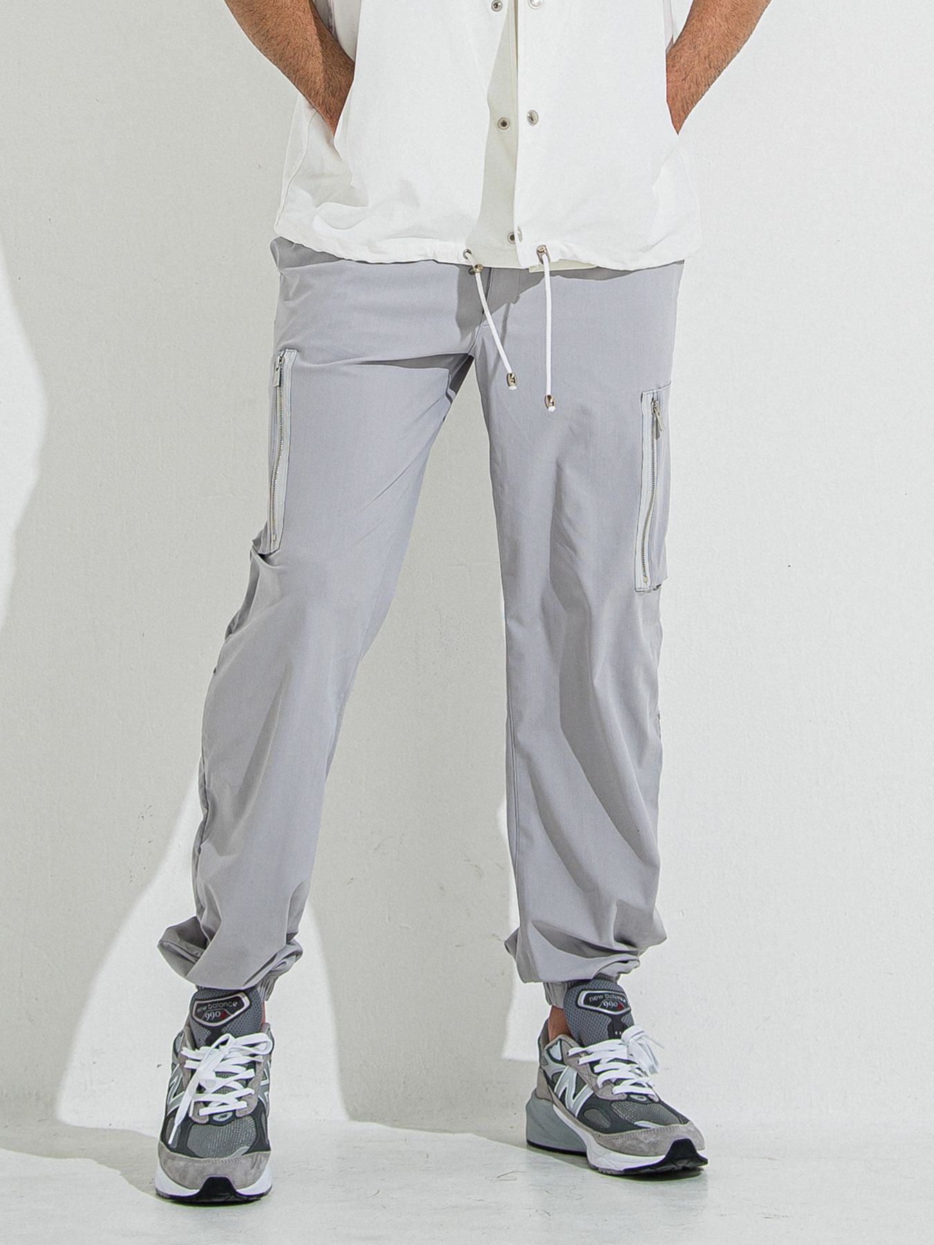 【予約品 】DAVID NYLON CARGO PANTS / デヴィッドナイロンカーゴパンツ / グレー