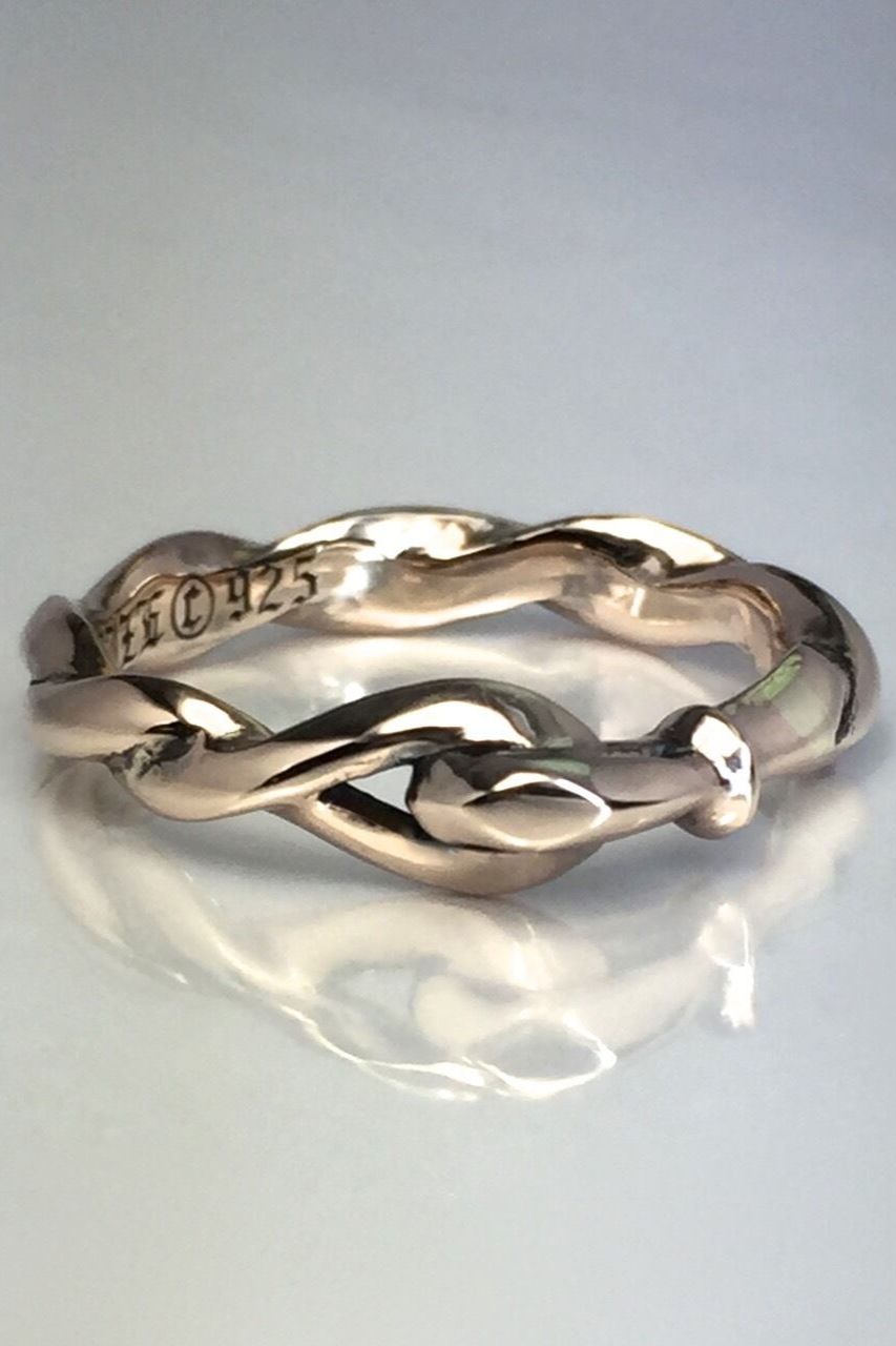 《受注生産》 TRIANGLE BAND RING PINK SILVER リング 【GOD SIZE】 注文から2～4週間後入荷予定