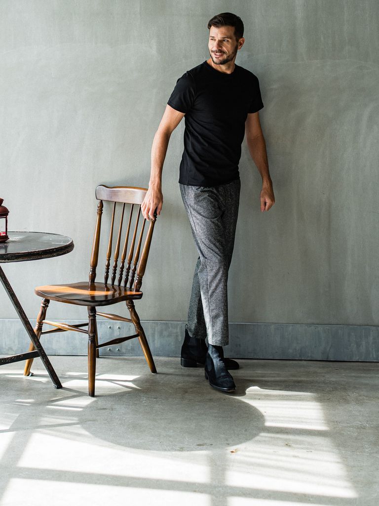 《予約品3月3日18：00締め》 PAT WIDE EASY PANTS / イージーパンツ / グレーブラック