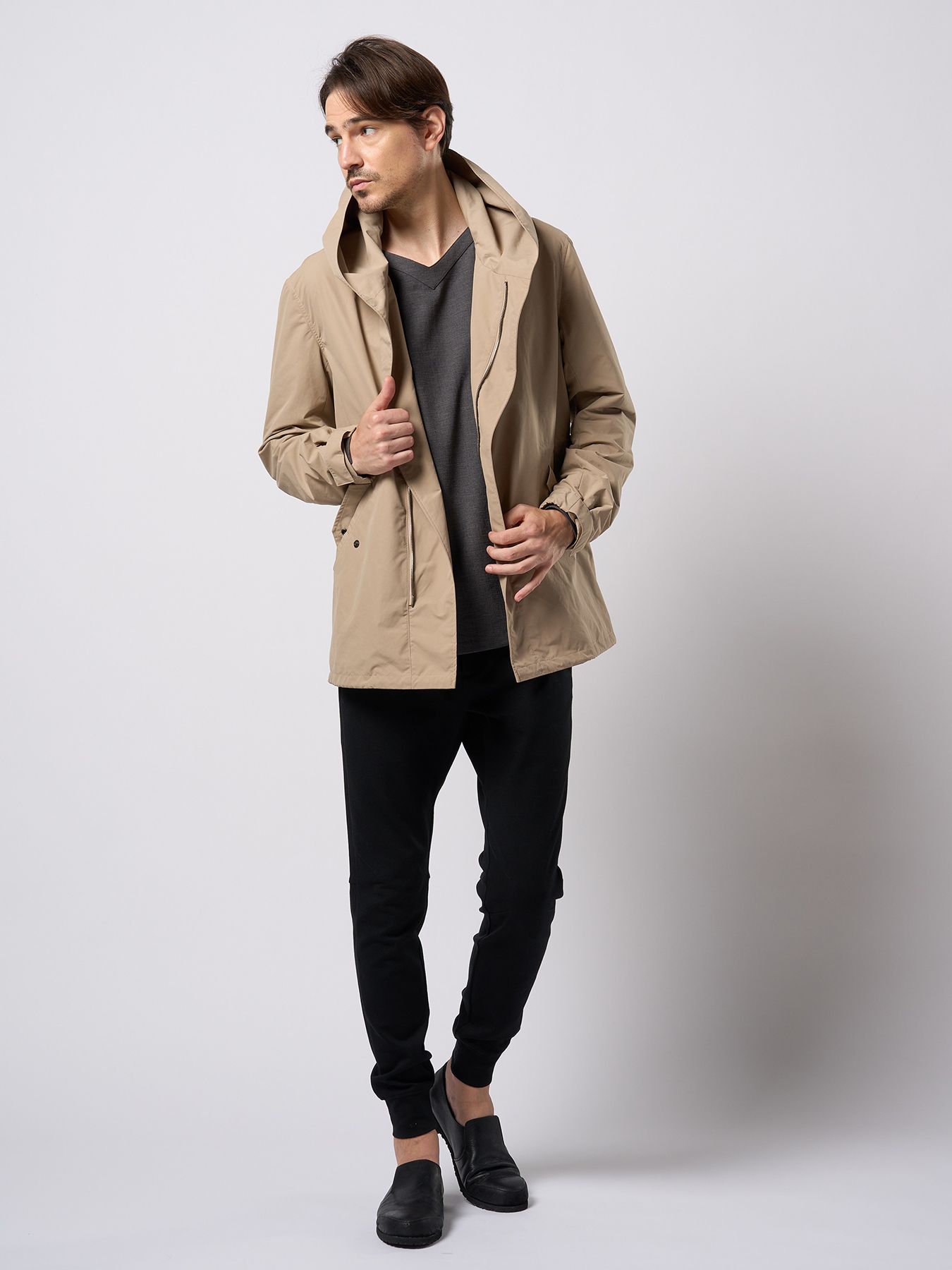 【予約品 9月23日(火) 締切】combination slip-on shoes / コンビネーション スリッポンシューズ / ブラック