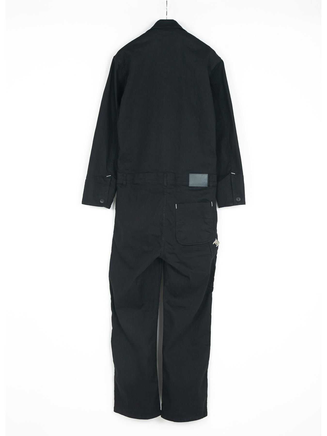 【予約品 10月12日(日) 締切】10oz Organic Cotton Stretch Denim Engineer Coverall / 10oz オーガニックコットン ストレッチデニム エンジニア カバーオール / Over Drive / ブラック（ワンウォッシュ）