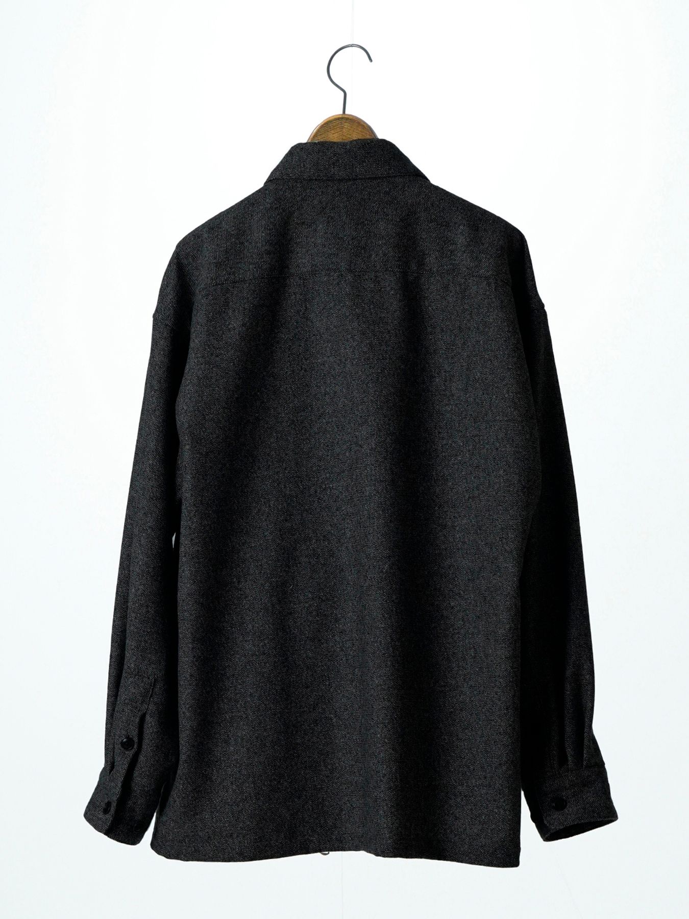 Woolaround / オーバーシャツ / 杢ブラック