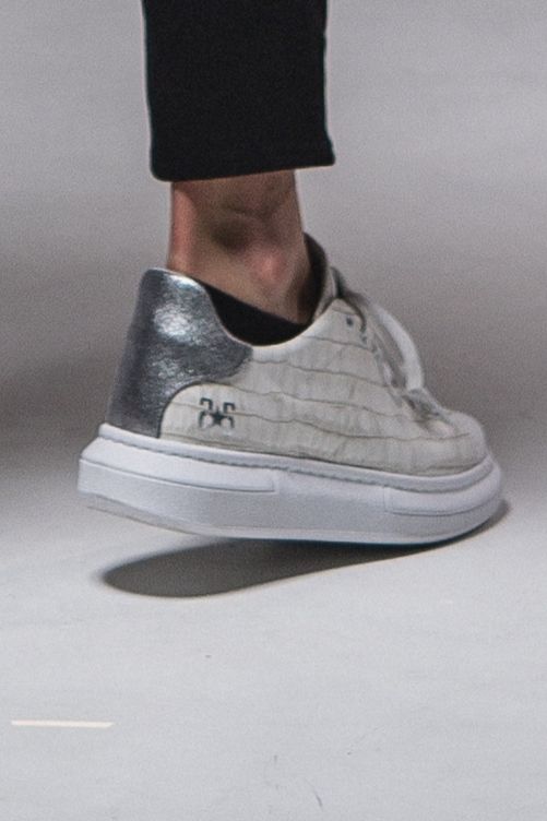 《予約》RESOUND×2TAR crocodile sneaker スニーカー / WHITE 【RESOUND CLOTHING】