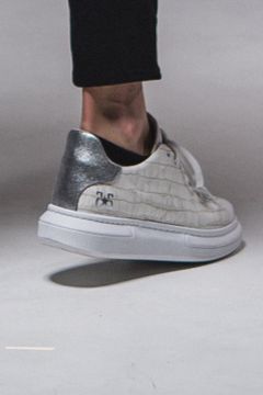《予約》RESOUND×2TAR crocodile sneaker スニーカー / WHITE 【RESOUND CLOTHING】
