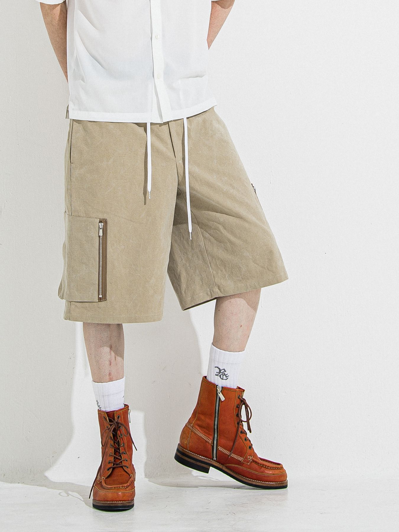 【予約品 】DAVID CARGO HALF PANTS / デヴィッドカーゴハーフパンツ / ヴィンテージベージュ