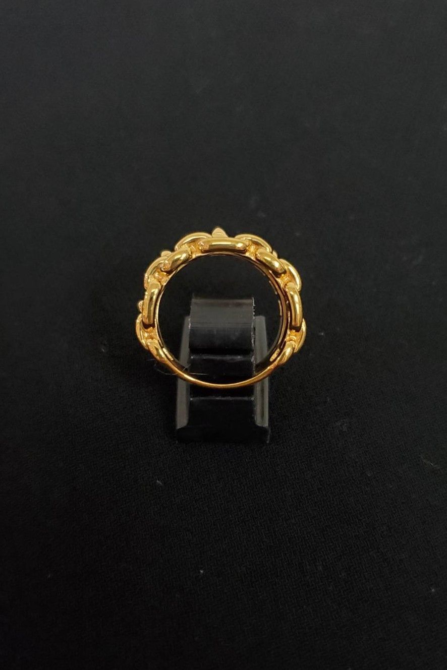 DUAL RING STUDS & ANCHOR / SV925.GD