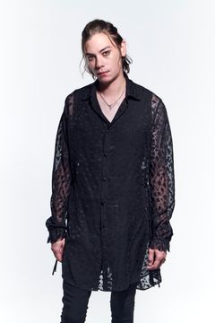 《予約品》 SharringSleevesShirts シャツ OpalLeopard / Black 【kiryuyrik】 5月入荷予定